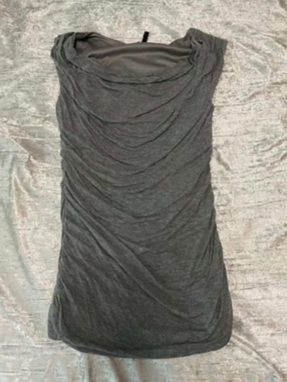 Maurices grey cowl neck blouse top